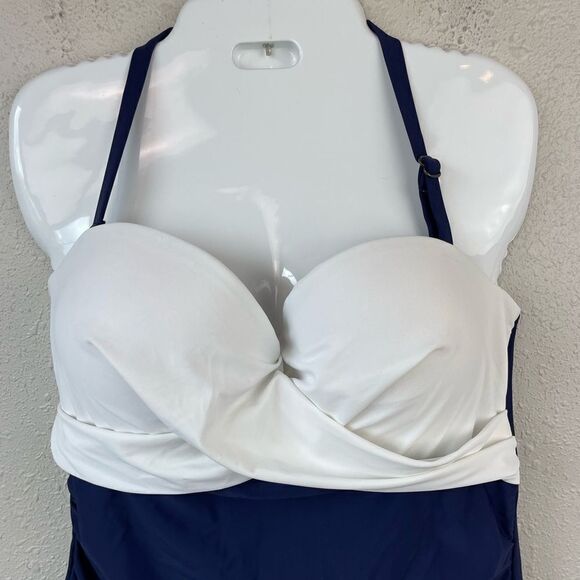 NWT Island Escape One Piece Swim Suit Size 14 - Picture 2 of 6